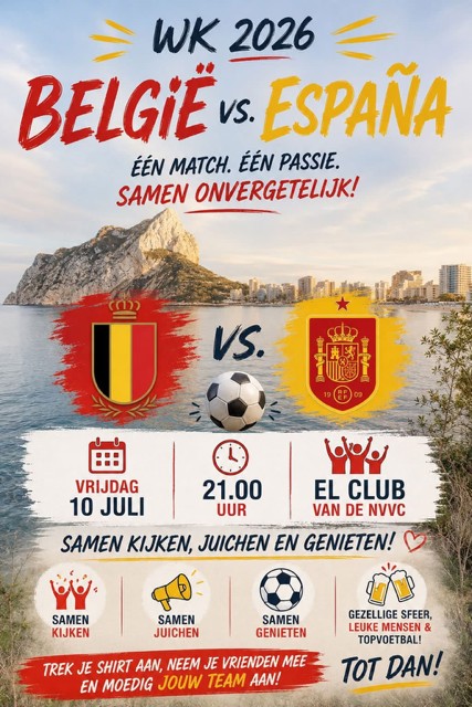 WK België - Spanje